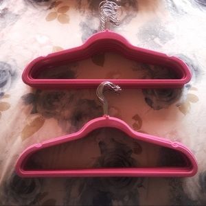 Velvet Rouge Pink Hangars ( Set of 30 )